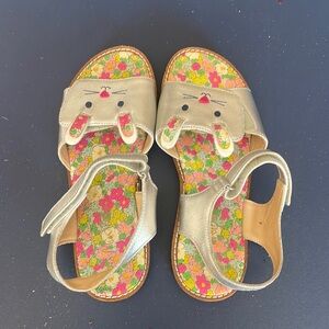 Mini Boden Bunny Sandals - Girls Size 2 - Good Condition